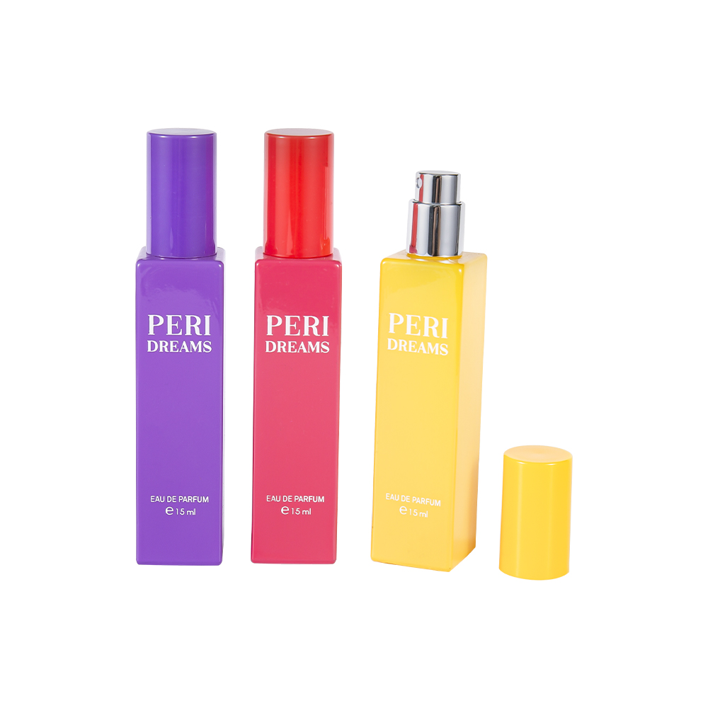 GC4421-WJ2369B 15ML Mini Capacity Rectangularis Vitri Rectangularis Bottle Cum cylindrico PP Cap.