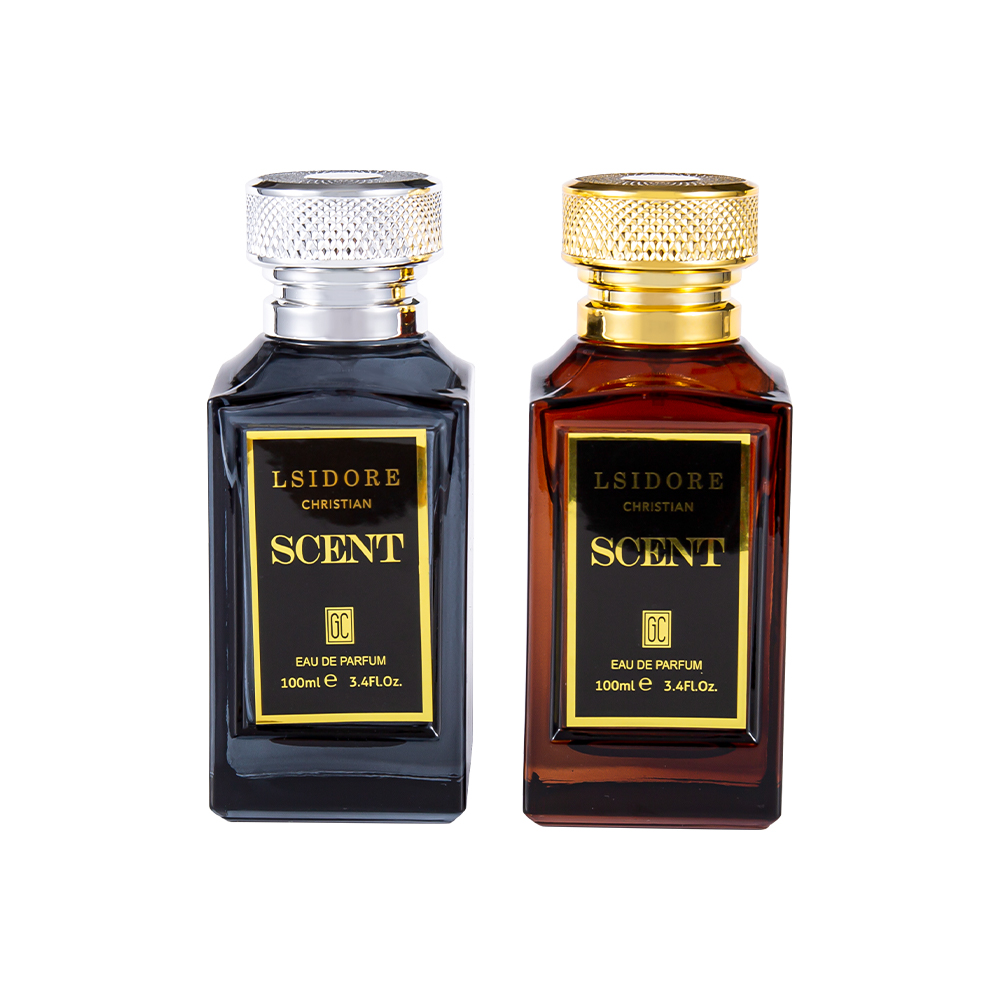 KY1522-WJ2341 100ML Luxuria Hot Stamping Perfume Bottle Set With Unique Perfume Cap
